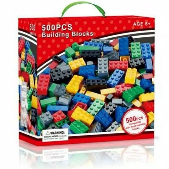 MAINAN ANAK BUILDING BLOCK 500 BRICK / AGE 6+/ BLOCK