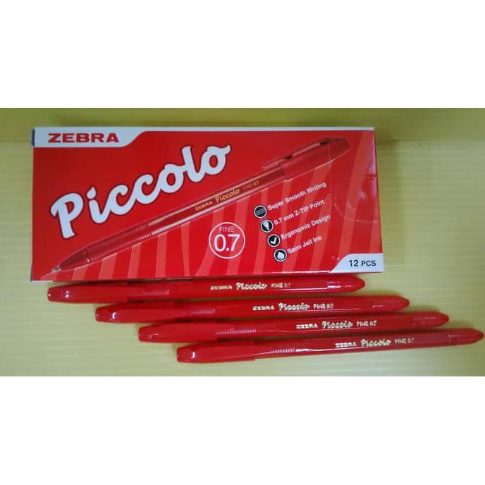 

Termurah Ballpont Zebra Piccolo 0,7 Merah (Pack 12 Pcs) Offic