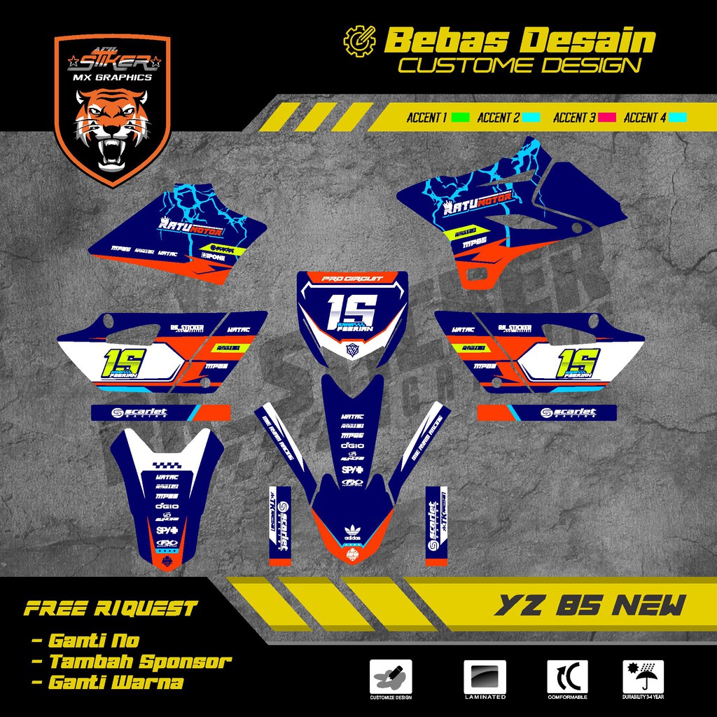 DECAL YZ 85 FULL BODY / YZ OLD / KX 85