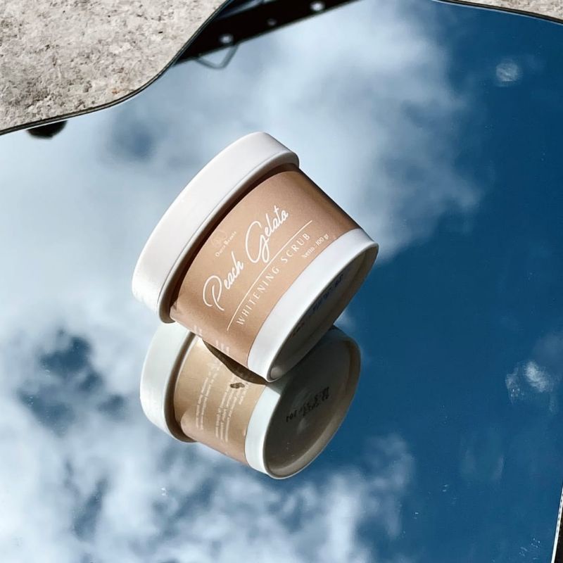 Whitening Body Scrub Ouraskin 100 gr / Pemutih Badan / Pemutih Kulit Aman Bumil busui Pemutih Alami