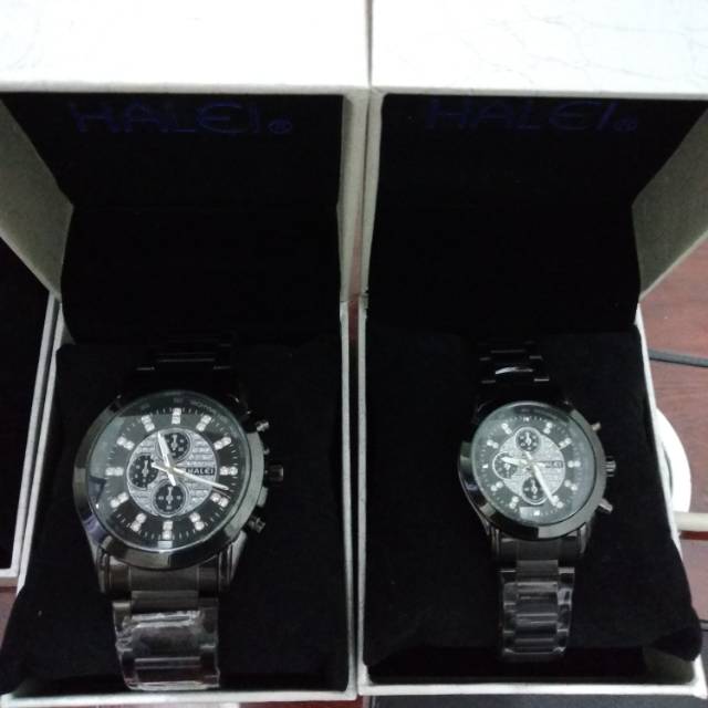 JAM TANGAN COUPLE HALEI DIAMOND HARGA MURAH