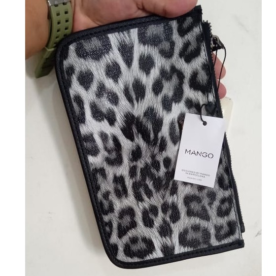 CLUTH DOMPET WRISTLET MANG0 MNG MOTIF TIGER MEDIUM IMPORT PREMIUM #3008