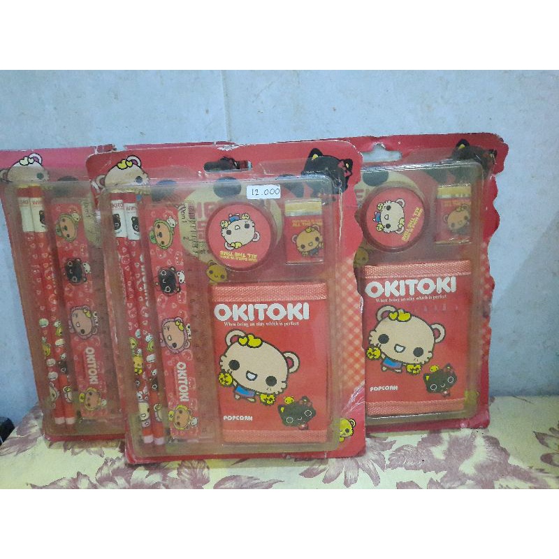 Set alat tulis/merk okitoki/murah