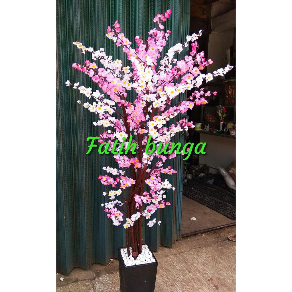 pohon sakura mix bunga  hias  pohon plastik  Shopee  Indonesia