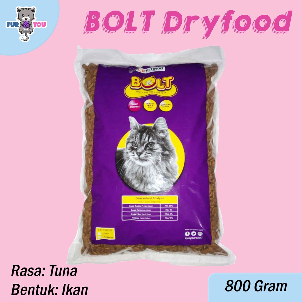 Bolt Dryfood Makanan Kering untuk Kucing