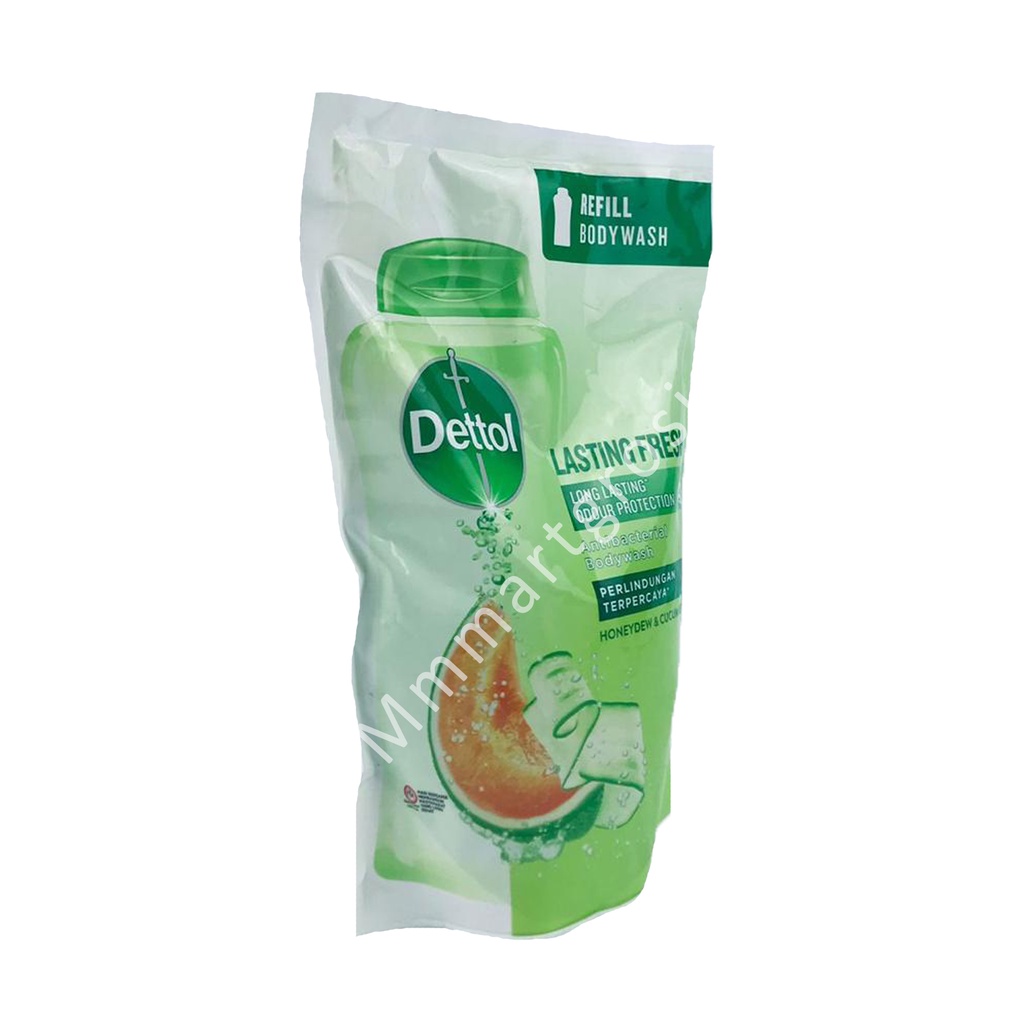 Dettol BodyWash / Sabun Mandi Cair / Lasting Fresh Refill / 410g