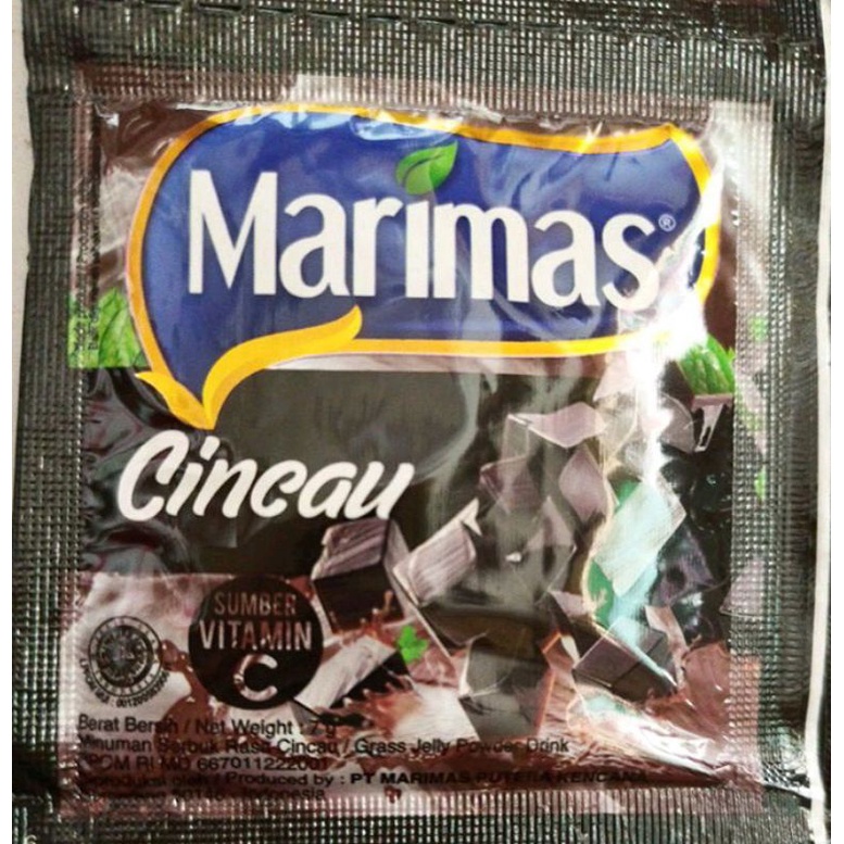 

Serbuk Minuman Marimas Rasa Cincau Eceran Kemasan 8 gr