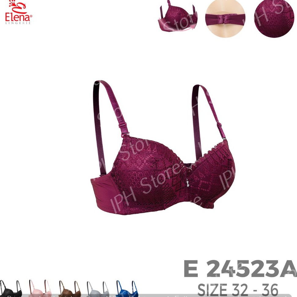 Bra / BH Elena 24523A (Busa Sedang, Pakai Kawat, Bisa Lepas Tali, Kait 2)