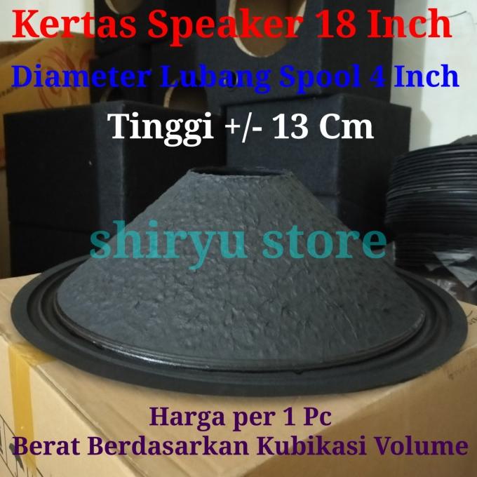 Kertas Daun Speaker 18 Inci Mic Speker 18 Inch 18" Tebal Tinggi Garis Very Chip