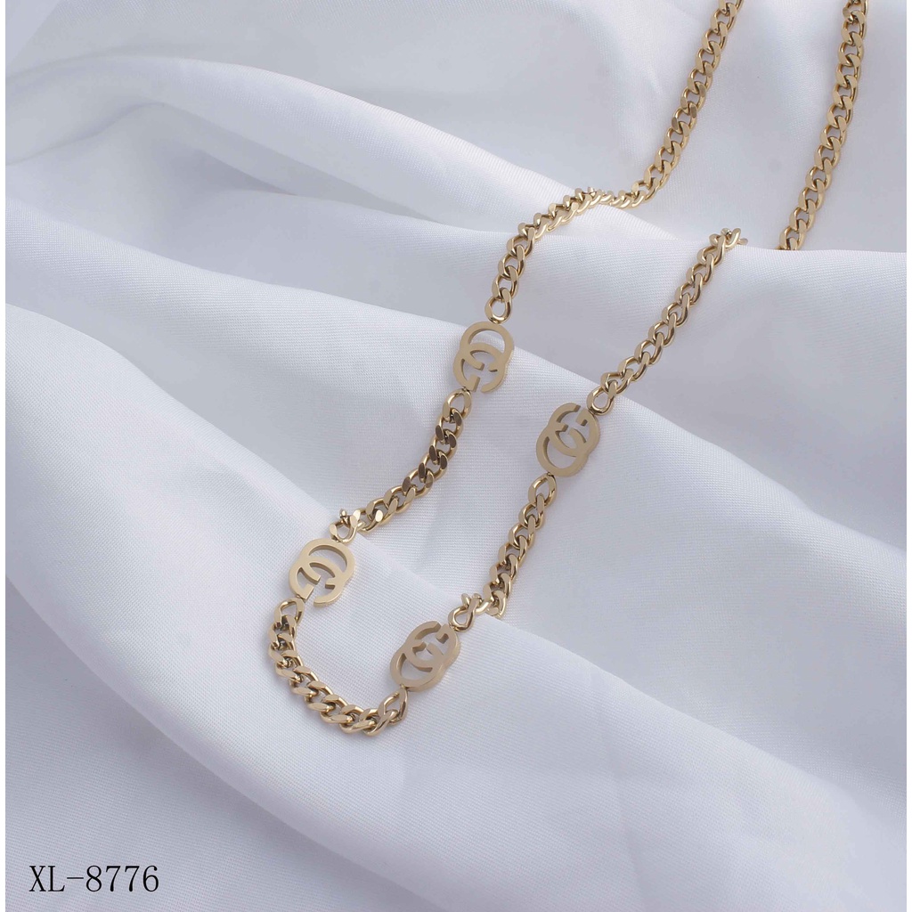 Kalung Titanium Perhiasan Fashion 8776