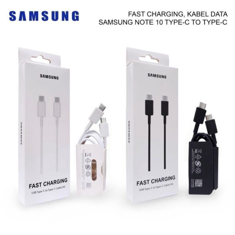 Kabel Data Samsung Galaxy S20 Plus S20 Ultra Note 8 / 9 / 10 Plus / 10 Lite Type C To Tipe C Original Fast Charging