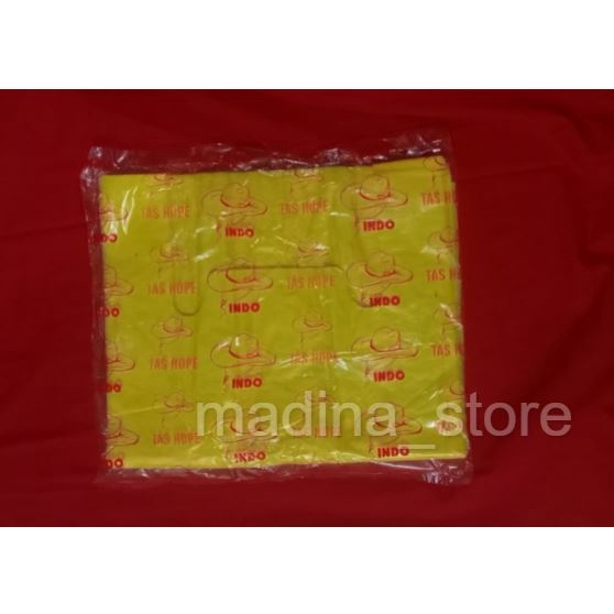 

PLASTIK KRESEK KUNING uk.JUMBO merk INDO Ukuran ( 38 )
