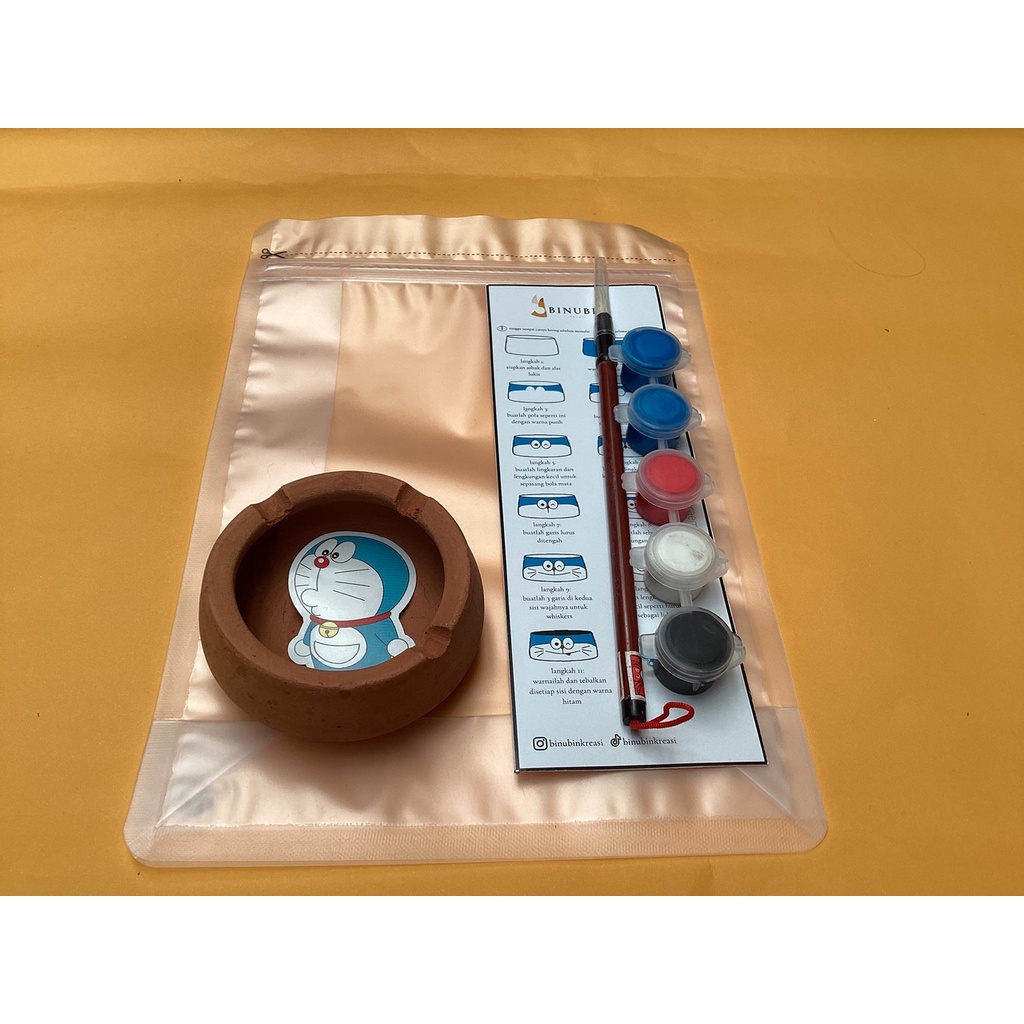 

ASBAK TANAH LIAT / CLAY ASHTRAY PAINTING KIT / PAKET LENGKAP MELUKIS