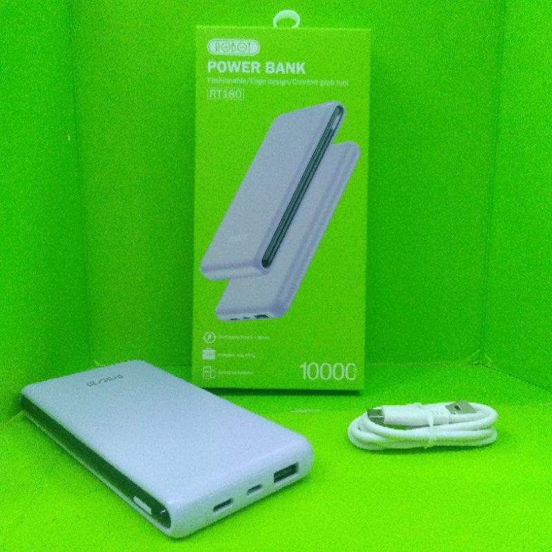 powerbank robot rt180 10000mah purple