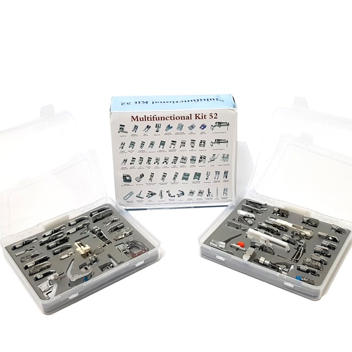 Sepatu Set 52 pcs Set Mesin Jahit Portable Flashdisk Panduan