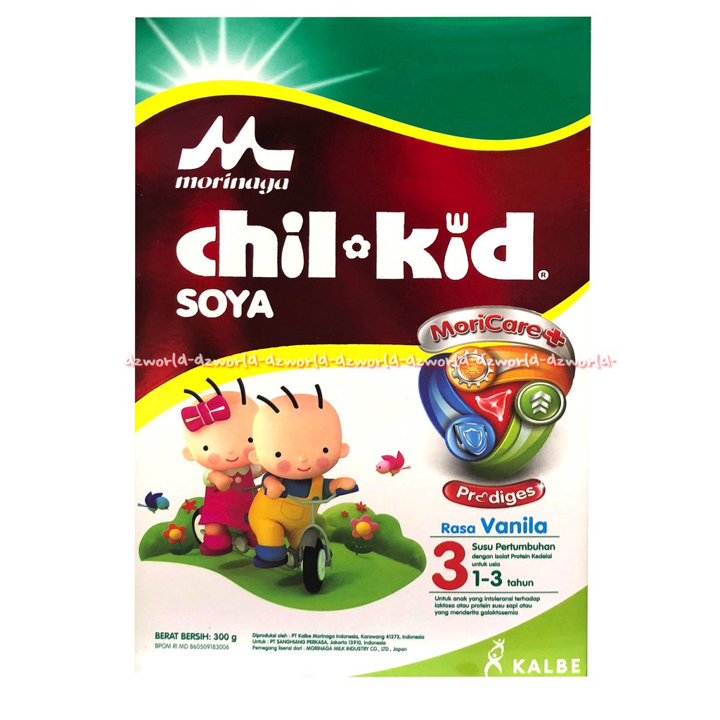 Morinaga 300gr Chil Kid Soya 3 Rasa Vanila 300gr Susu Kedelai Vanilla Susu Formula Anak Usia 1-3tahun Childkid Chil-Kid