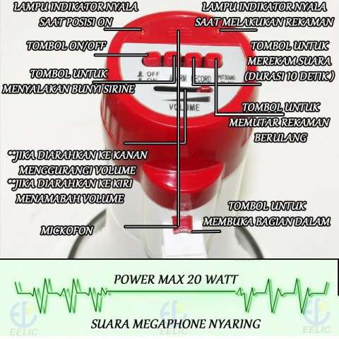 Megaphone Pengeras Suara EALSEM ES-46R