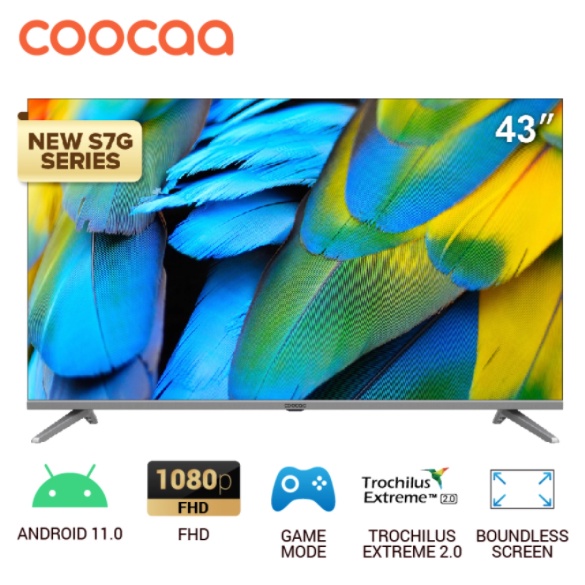 ANDROID TV COOCAA 43 INCH - 43S7G - Android 11.0