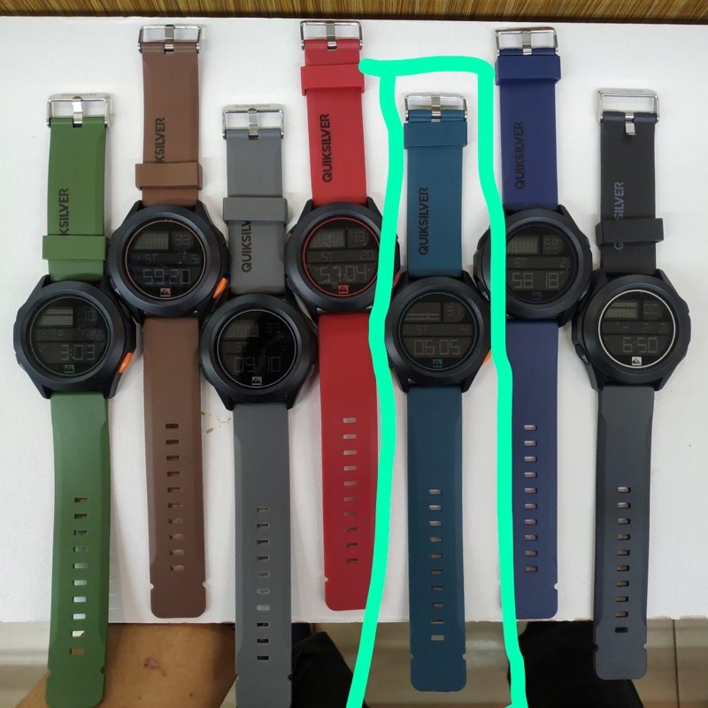 JAM TANGAN PRIA KEREN TERBARU 2021 ANTI AIR QUIKSILVER DRONE DIGITAL RUBBER QS-DRONE-T2 Tali Tosca