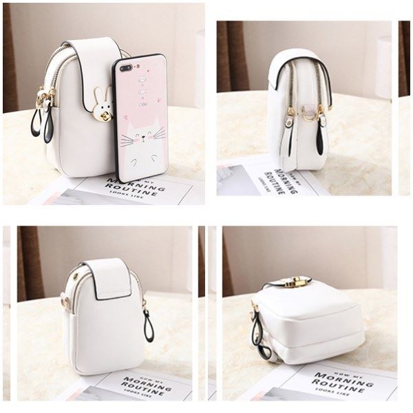 BJ268621 - BEIGE/BLACK/BROWN/KHAKI/PINK/RED - TAS SLINGBAG MODEL KUNCI DOMPET HP MINI SLEMPANG TAS WANITA FASHION IMPORT MODIS ELEGAN TERMURAH TERLARIS TERBARU BAGSTORE JAKARTA TAS BATAM BQ3172 JT68621 GT1626 LT1890 CR7694
