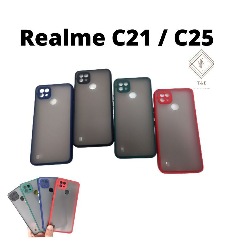 Realme C21 C21y C15 Cover Dove lis Warma Soft Case