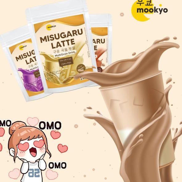 

Dipesan ya,, Mookyo Misugaru Korea Latte Multigrain Drink 140 gr