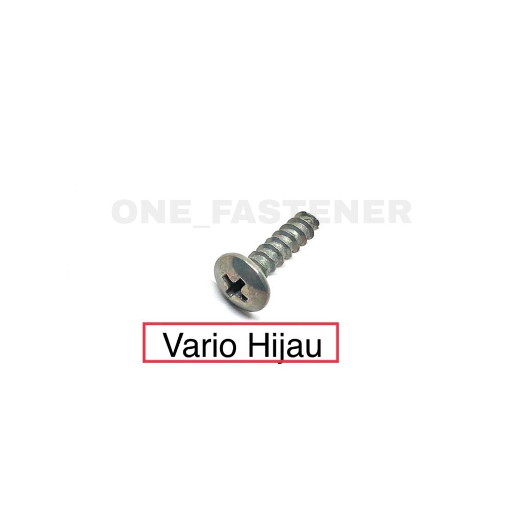 100 Pcs Sekrup Only baut body Vario 4x16 HIJAU skrup honda matic Beat