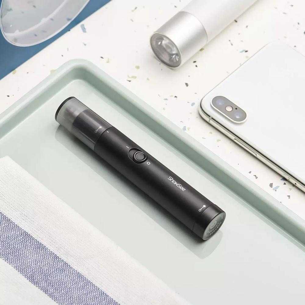 ShowSee Pencukur Bulu Hidung Elektrik Electric Nose Trimmer - C1-BK