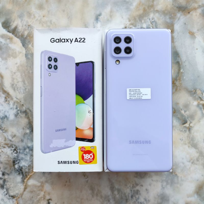 Samsung A22 4G 6/128 ram 6 internal 128 Gb seken mulus