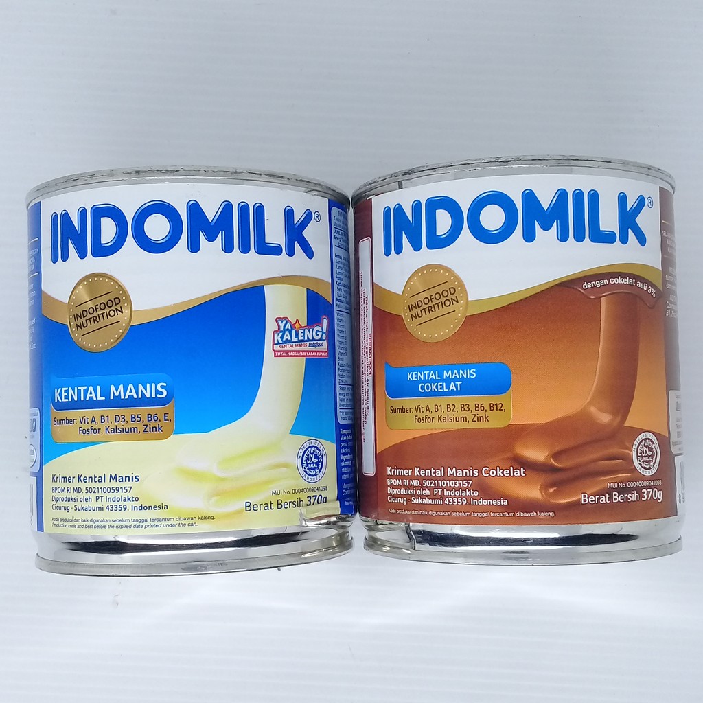 

INDOMILK SUSU KENTAL MANIS KALENG 370 gram / COKELAT / PUTIH