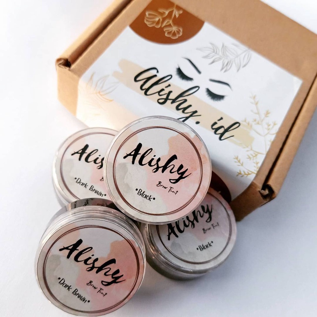Alishy Henna Alis Tahan Lama Premium Halal FREE PENSIL ALIS & KUAS