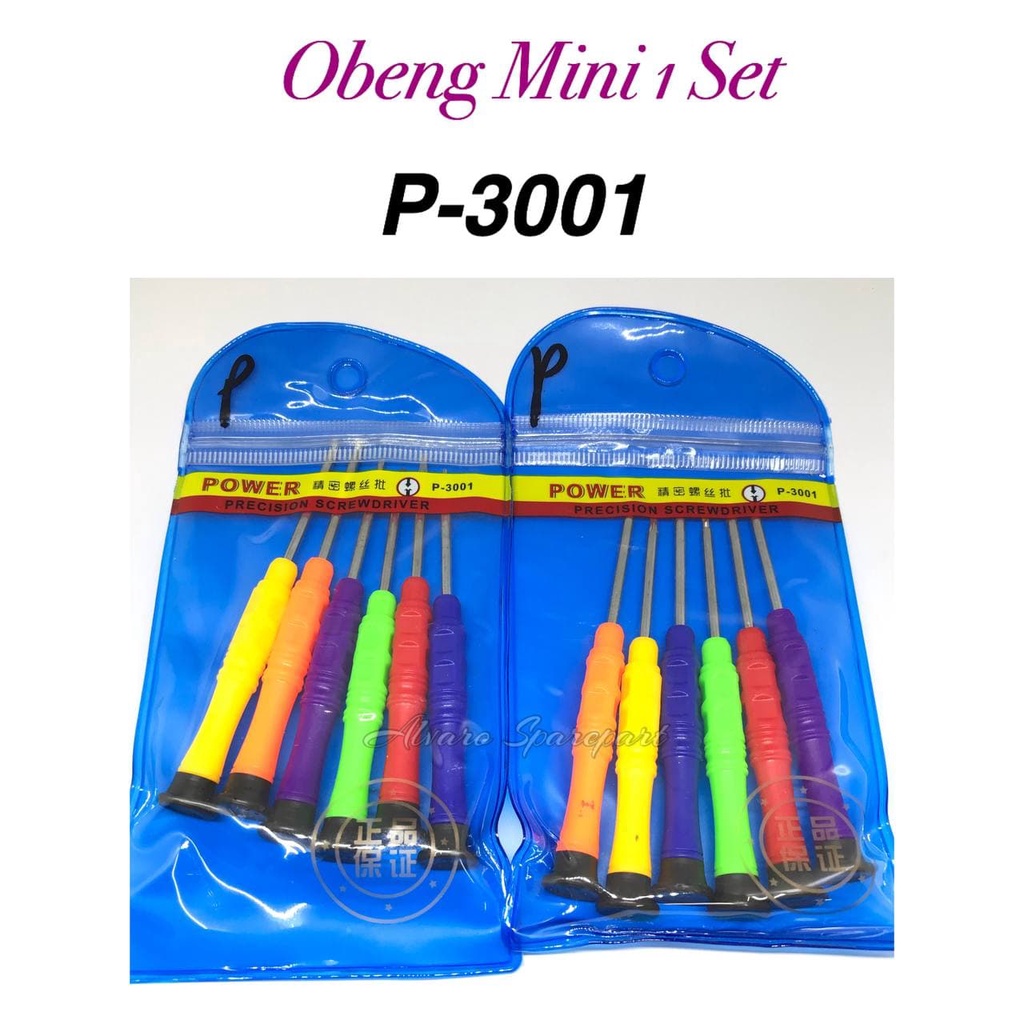 OBENG 1SET MINI P-3001 - UNTUK BONGKAR HP