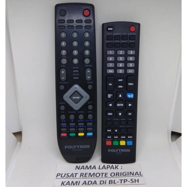 REMOTE REMOT TV LED POLYTRON ORIGINAL ASLI