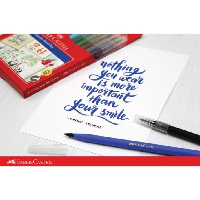 

(BISA COD) Faber Castell Calligraphy Brush Pen Set 12 SPECIAL Kode 509