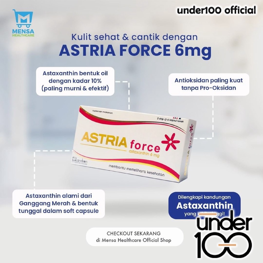 ❤ UNDER100 ❤ Halowell Natural Vitamin C500 Mg D 1000 iu E 200 iu | Astria Astaxanthin Force | LanaVision Bilberry Extract | BPOM