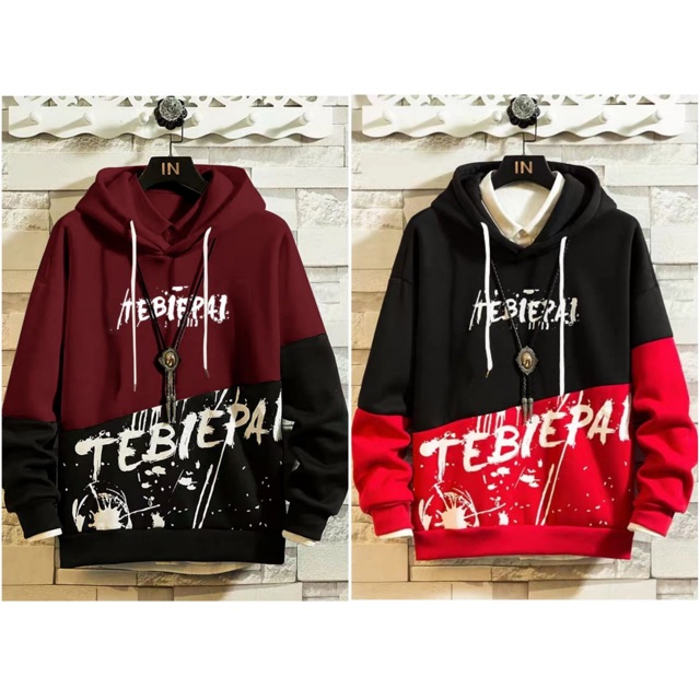 HOODIE COWOK PRIA SWEATER MOTIF FASHION TEBIEPAI KEKINIAN JUMPER DISTRO PREMIUM