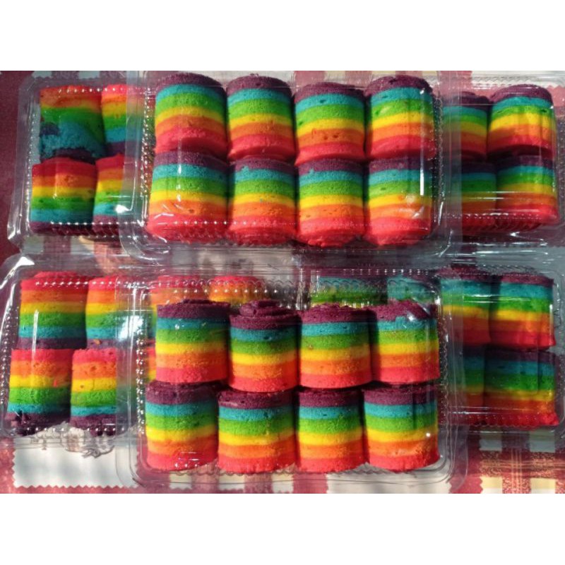 

Bolu gulung rainbow