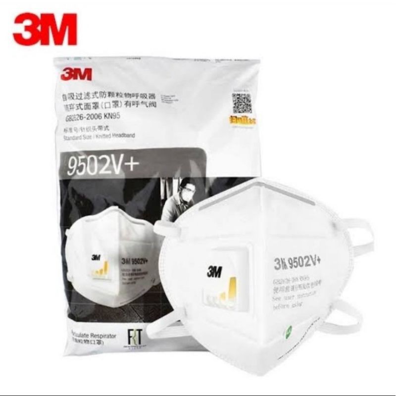 Masker 3M N95/KN95 9502V+ Headloop