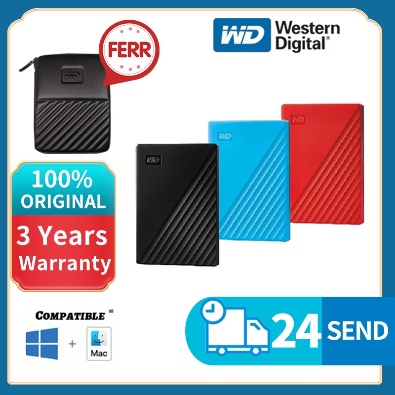 Wd My Passport 1tb External Hard Drive / External Hdd | Hardisk Eksternal WD My Passport 1TB / HDD