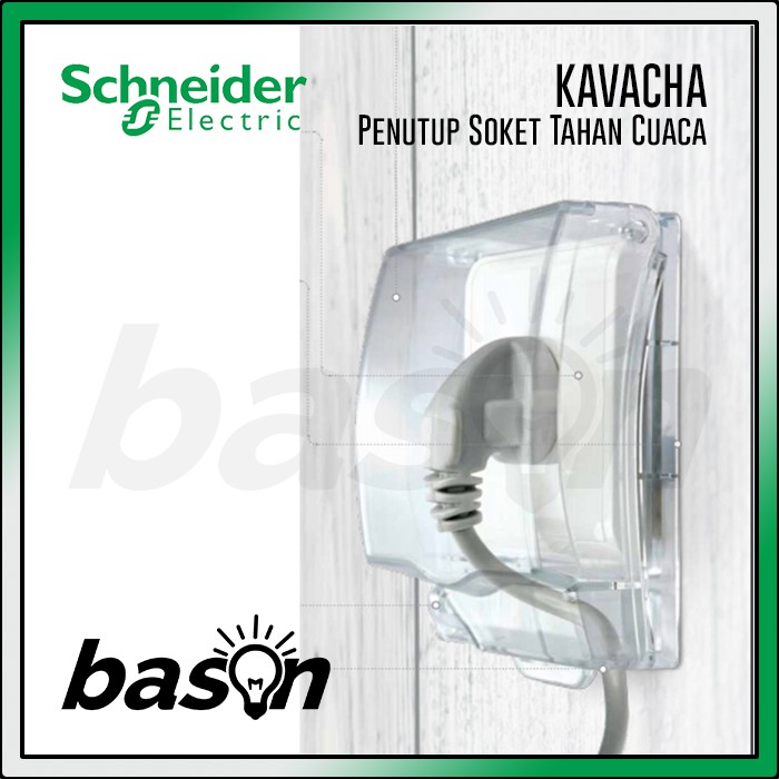 SCHNEIDER Kavacha Weatherproof Cover IP55 - Warna Bening atau Putih