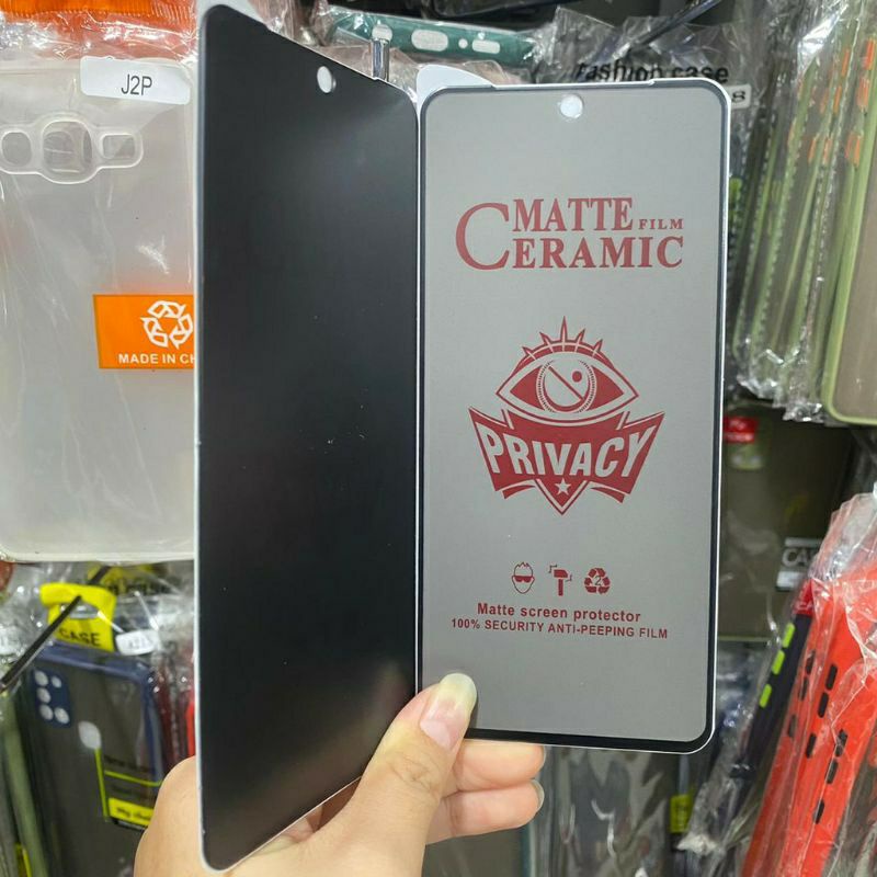 TEMPERED GLASS TG CERAMIC MATTE ANTI SPY ANTI PECAH ANTI MINYAK FOR VIVO Y11 Y12 Y15 Y17