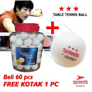 Bola Ping Pong PingPong Tenis Meja Bintang 3 Original Import isi 60 pcs / 032-8 SPEEDS