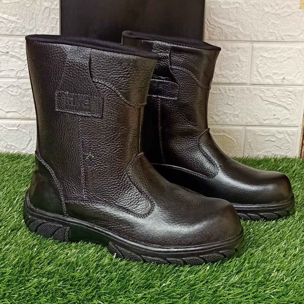 NEW SEPATU SAFETY BOOTS KING WALLBETH KULIT SAPI UNTUK PROYEK PABRIK DLL
