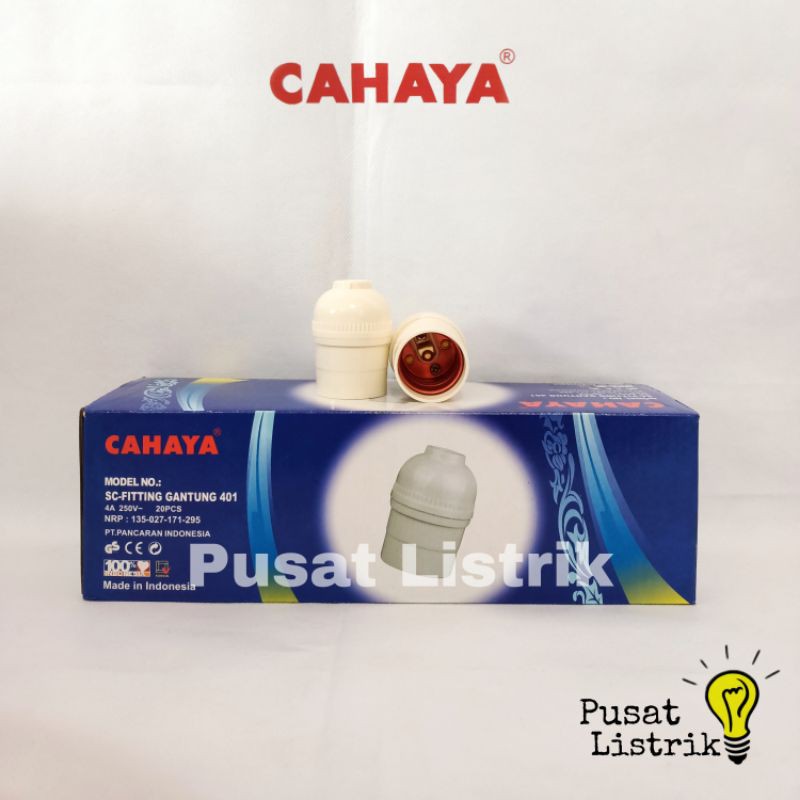 Fitting Gantung Cahaya Fitting Lampu 401 Putih Rumah Lampu Cahaya