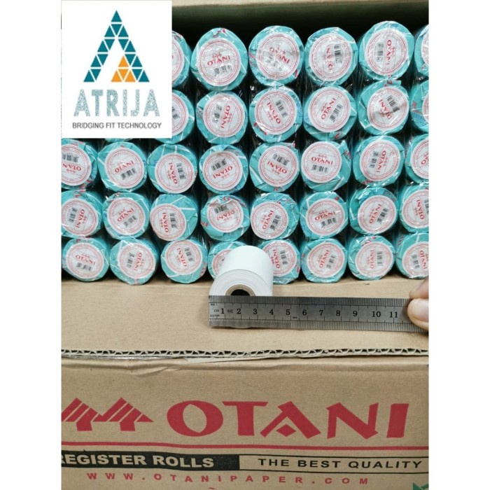 

kertas- thermal paper roll otani black 57x40. kertas struk hitam 57 x 40. -kertas.