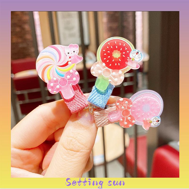 Jepitan Rambut Anak Jepit Rambut Korea Kids Unicorn Candy Fruit Korean Fashion Rainbow Ice Cream TN