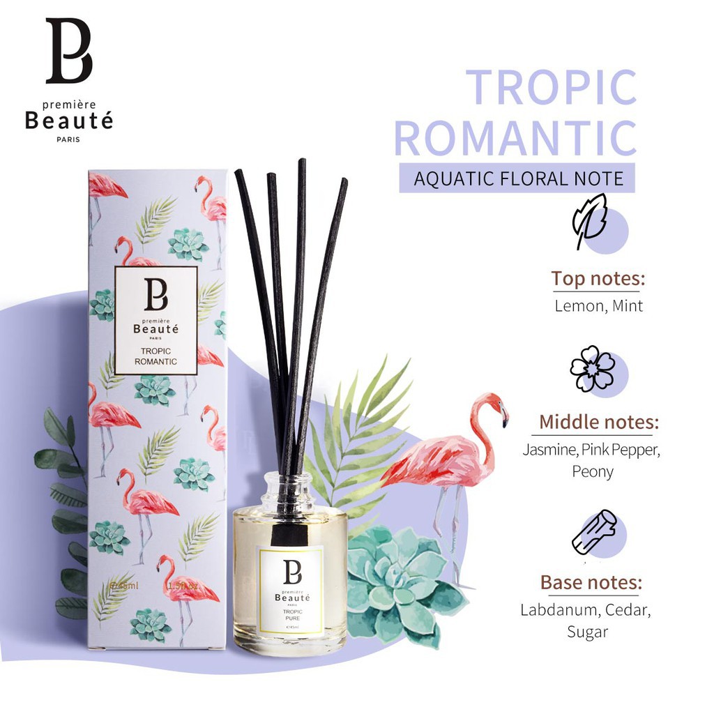 Premiere Beaute Aromaterapi Reed Diffuser Ratan Pengharum Ruangan 45ml