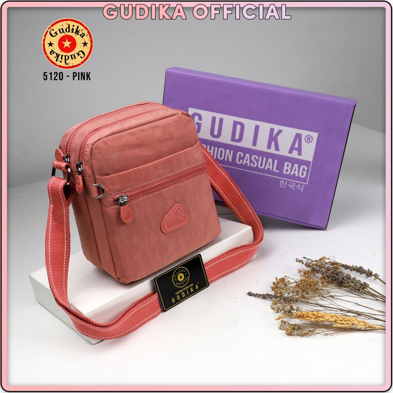 Tas Wanita GUDIKA 5120 - tas selempang wanita import original termurah - tas cewek - tas waterproof - fashion - tas korea - tas kondangan - cod - bayar di tempat - gratis ongkir - travel bag - tas bahu - sling bag - shoulder bag - tas mini - tas bag