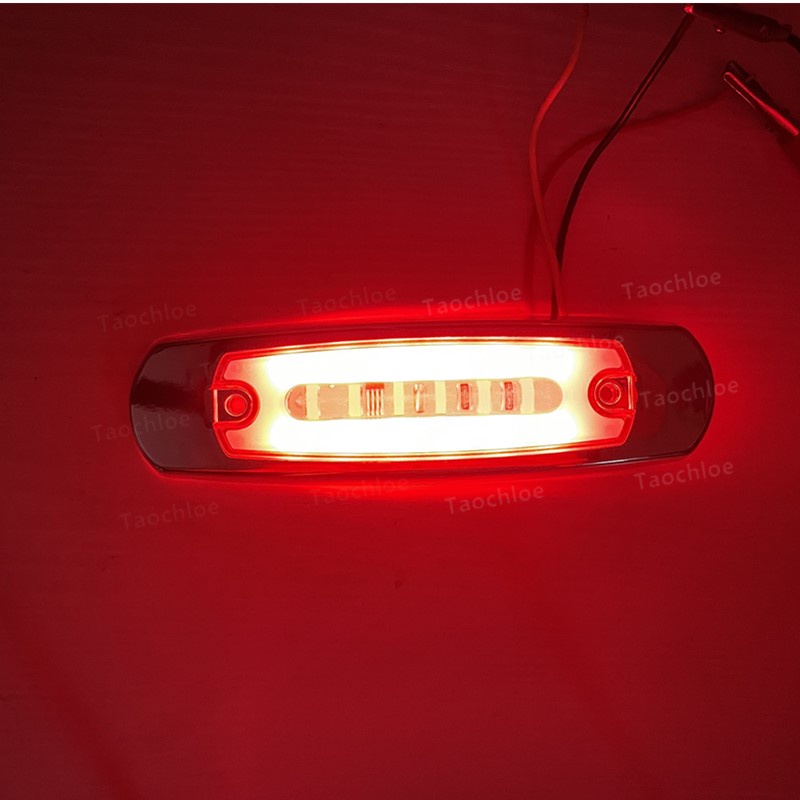 1pc Lampu LED Samping Mobil Truk Trailer BUS atv 12V 24V E-marked