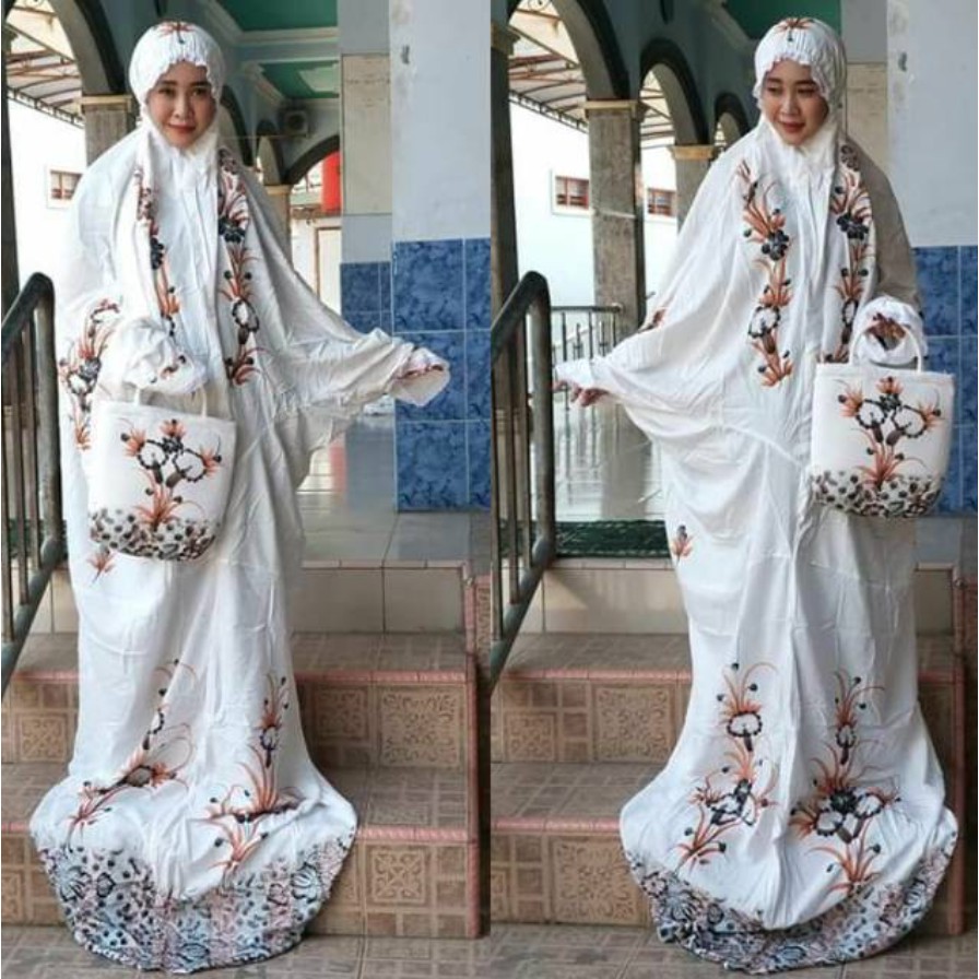 Mukena Batik Cap Pekalongan Model Terusan
